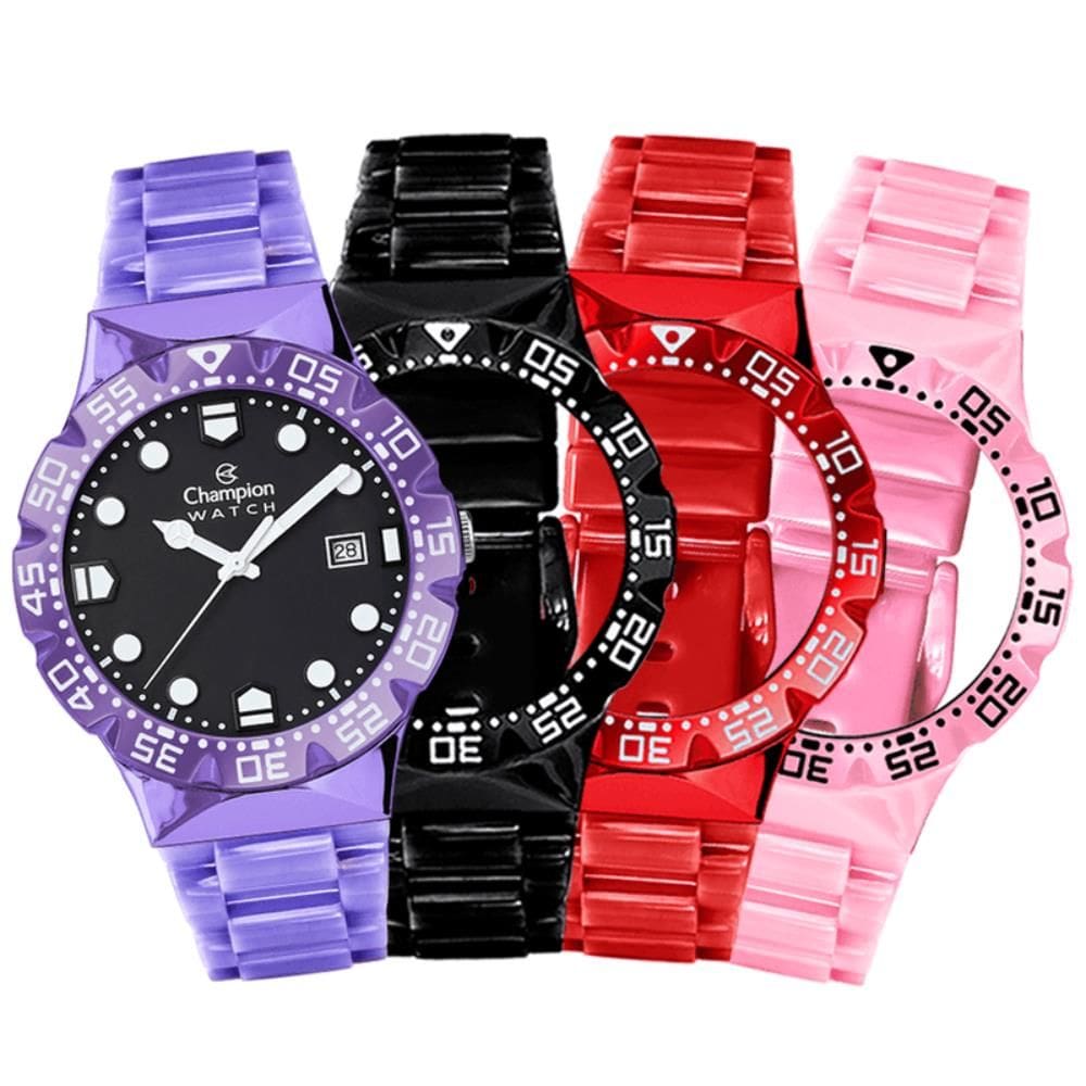 Relógio Champion Watch Ref: Cp31001l Troca Pulseiras