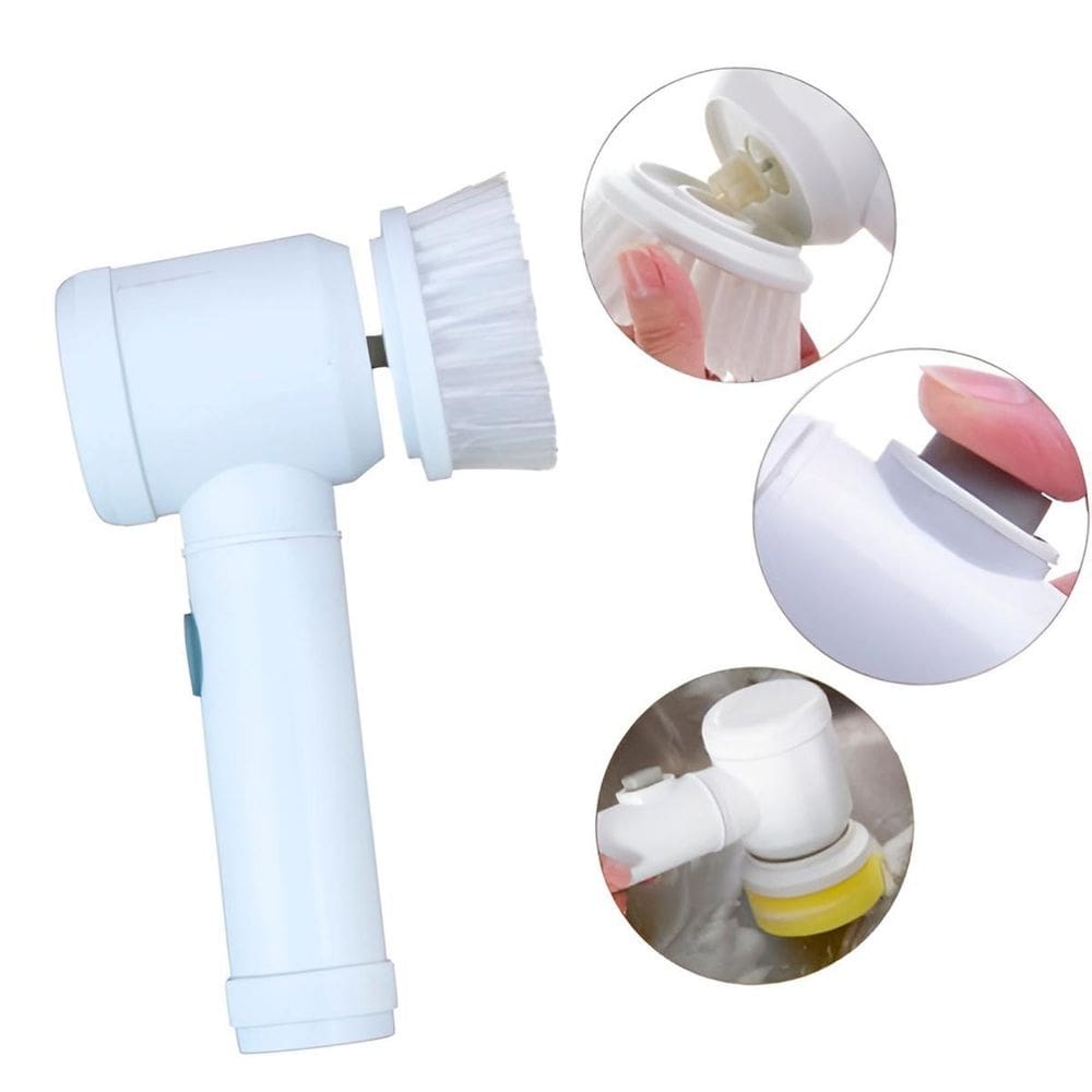 Escova De Limpeza Elétrica Portátil Recarregável Giratória