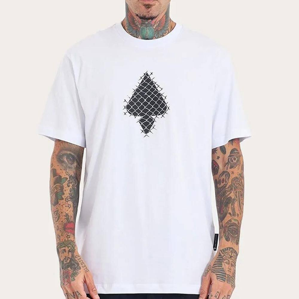 Camiseta MCD Espada Alambrado SM26 Masculina Branco