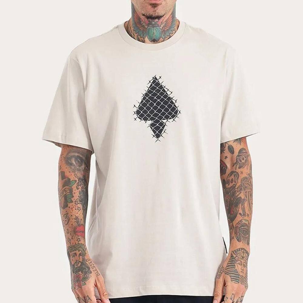 Camiseta MCD Espada Alambrado SM26 Masculina Bege Poeira