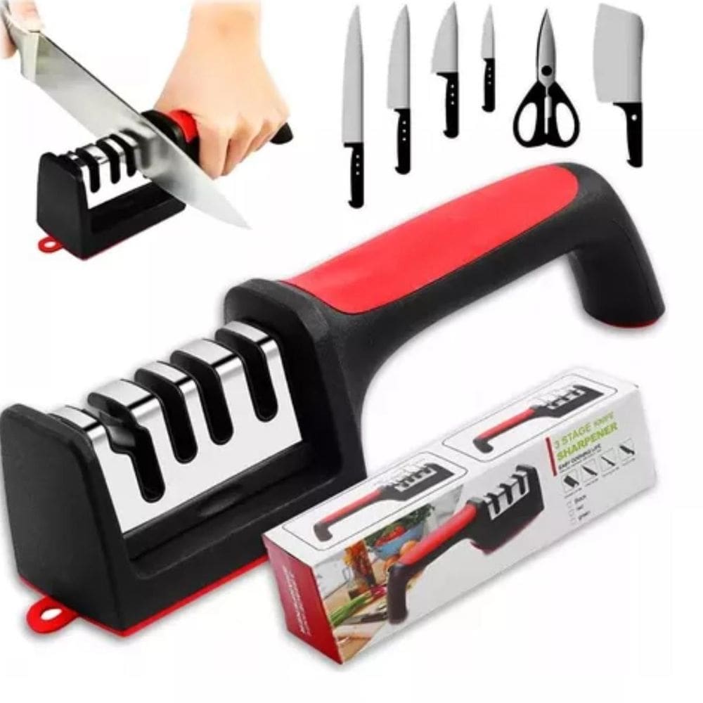 Amolador Facas Tesouras Premium Elegante