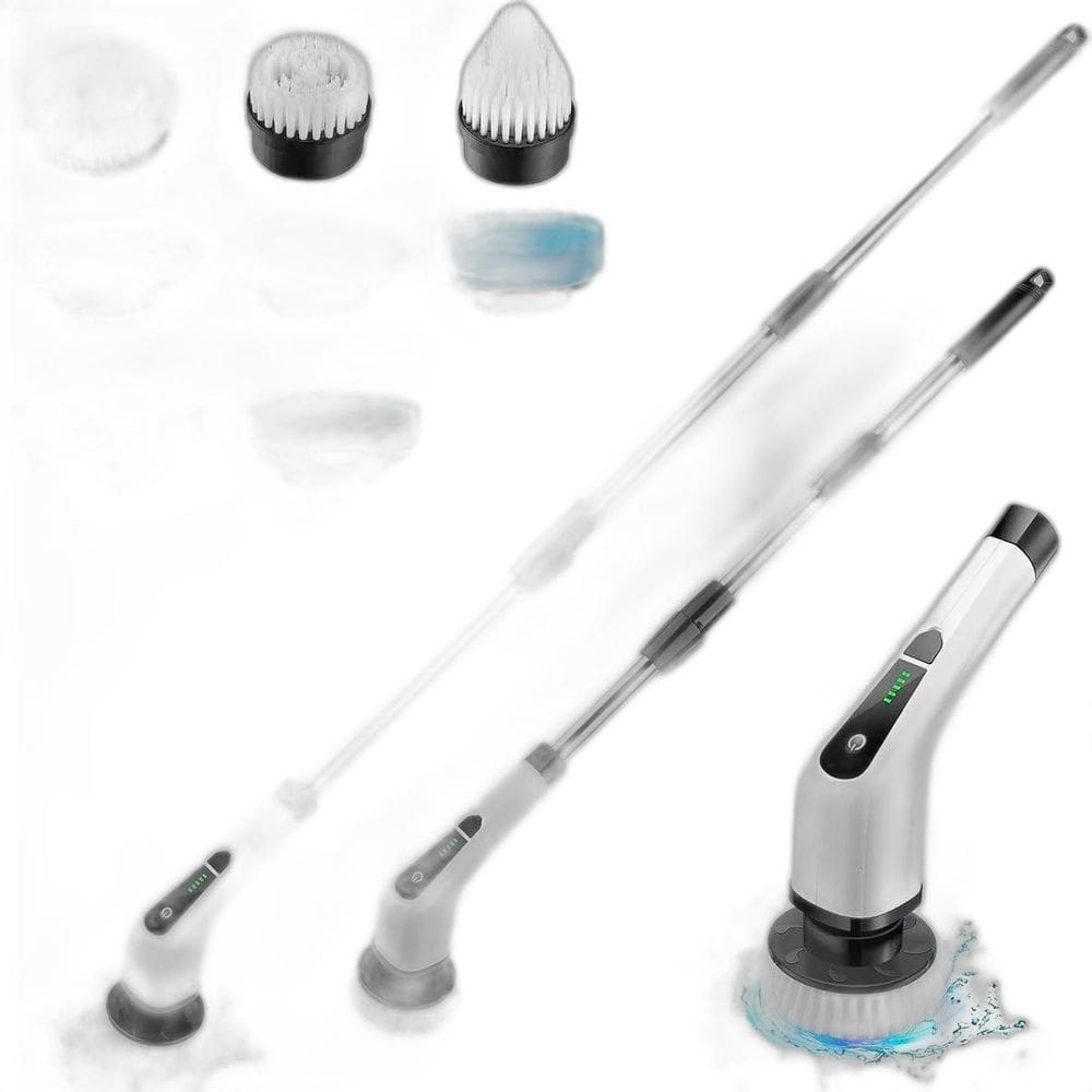 Esfregão Elétrico S/Fio Giratório Multiuso 360 Limpeza