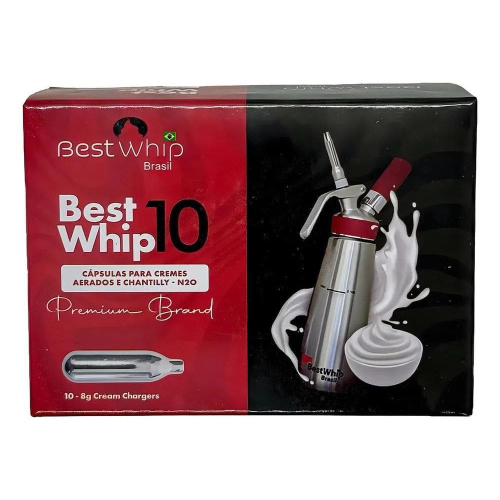 2X Kit Com 10 Cápsulas Para Chantilly Best Whip