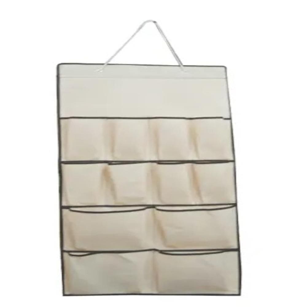 Sapateira Porta Parede Organizador Vertical Sapatos Acessórios Flexível 12 Nichos Divisórias Grande