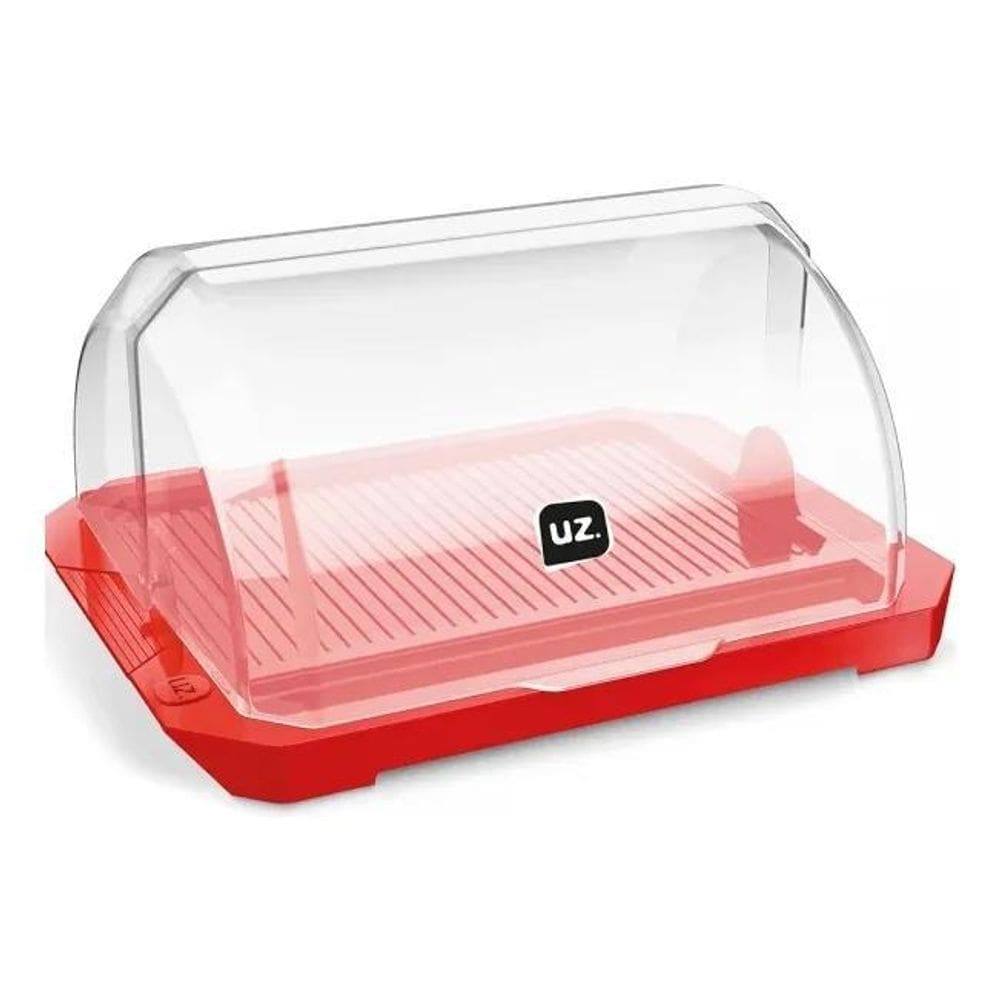 10X Porta Pães Cesto Guarda Pão Bolo Acrílico Tampa Retráti