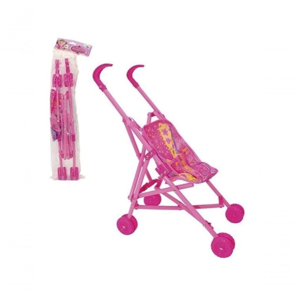 Carrinho De Boneca Brinquedo Dobrável Infantil