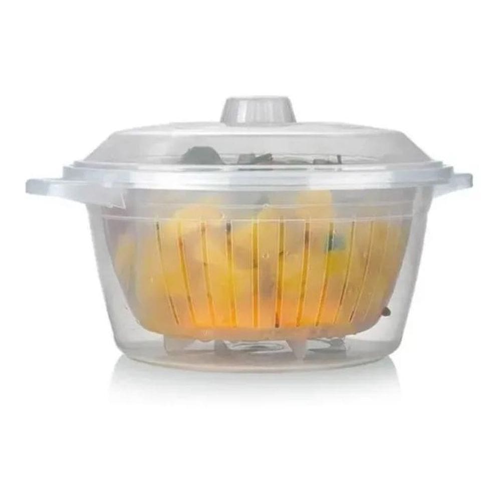 Panela De Micro-Ondas Com Cesto Para Legumes 2,6 L Nitron Co