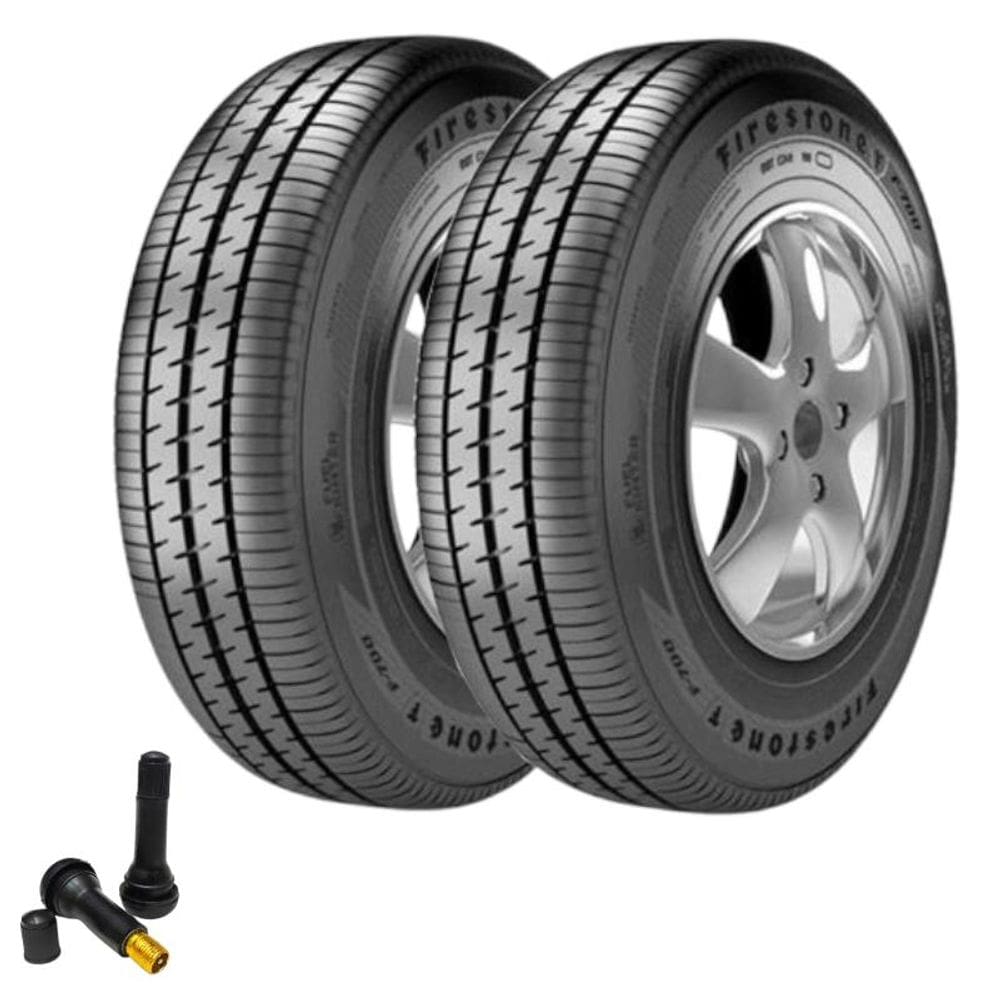 Combo 2 Pneus Onix 185/70R14 F700 Firestone + Bico