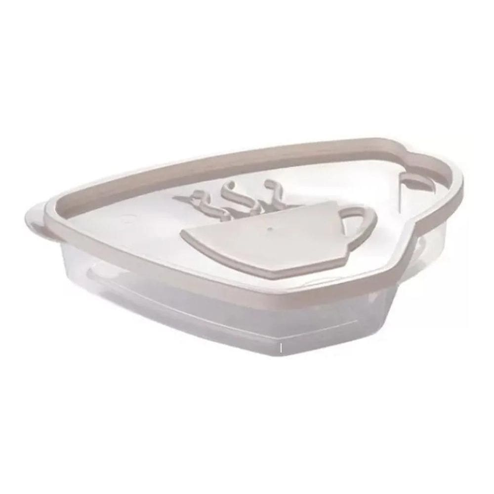 2X Pote Porta Filtro De Papel 850Ml Para Café Incolor Plasút