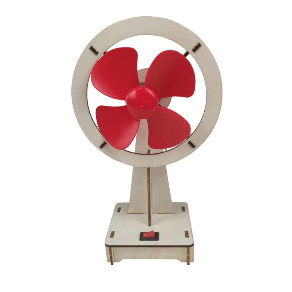 Ventilador de mesa de madeira Science Kits DIY STEM para crianças de 8 a 12 anos