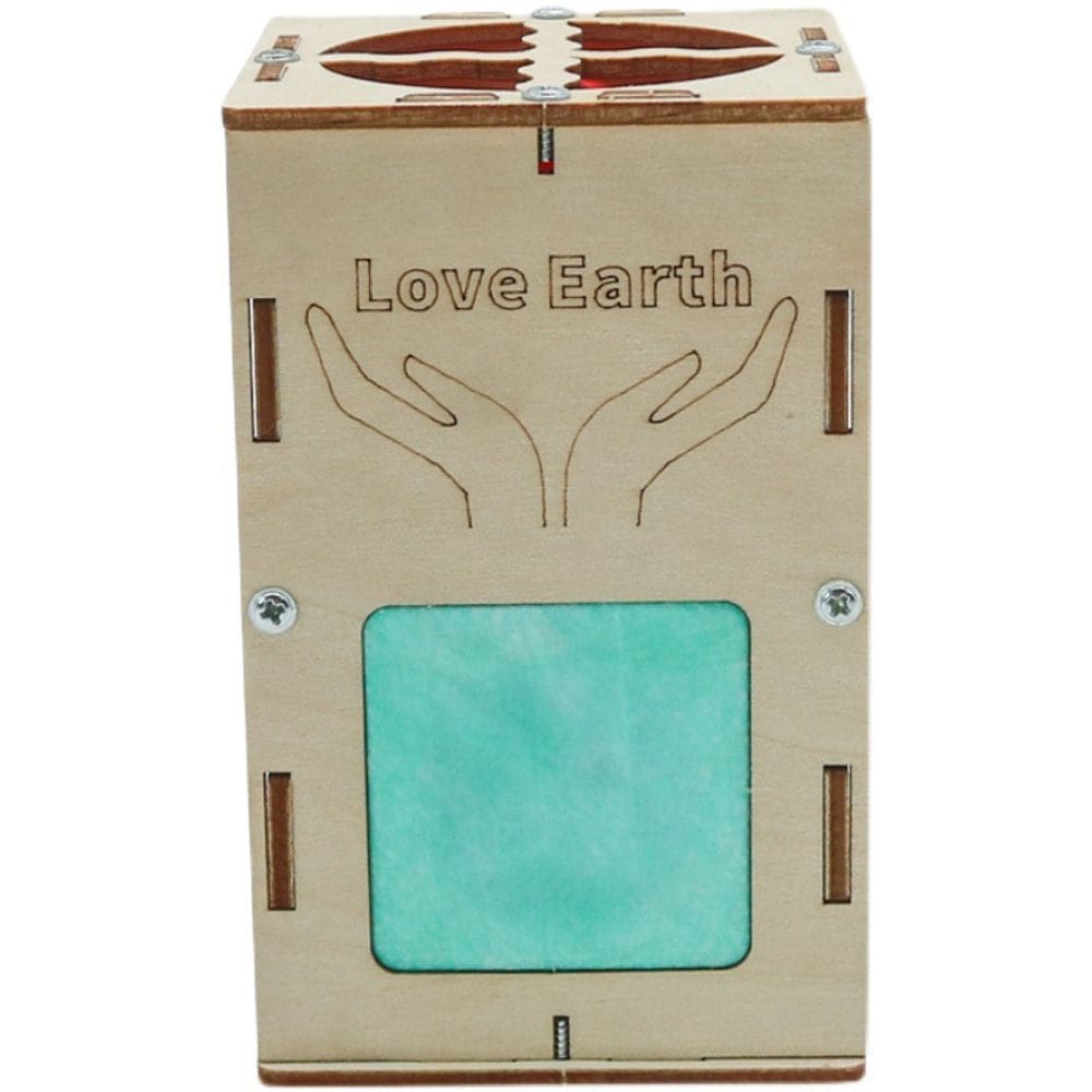 Kit de experimentos científicos: purificador de ar de madeira DIY para crianças