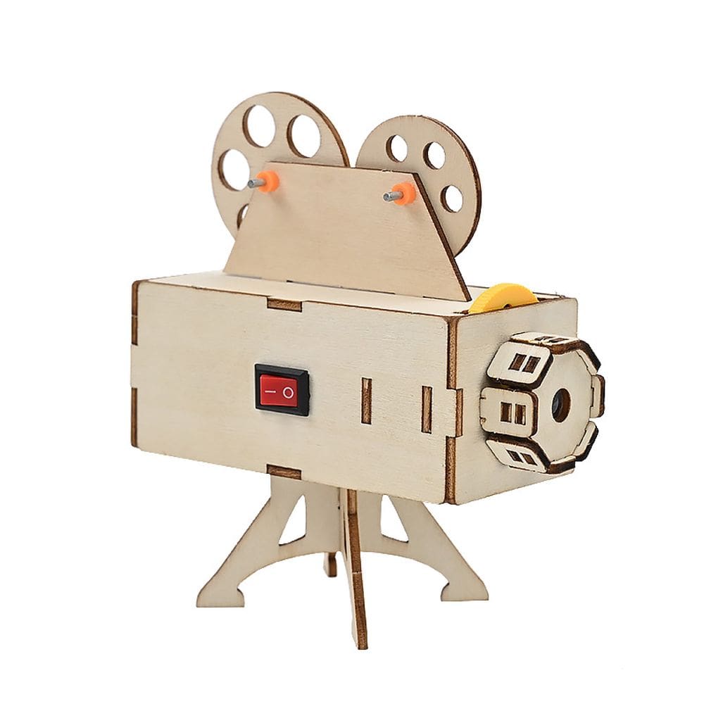 Kit de projetor científico de madeira DIY STEM Science para crianças