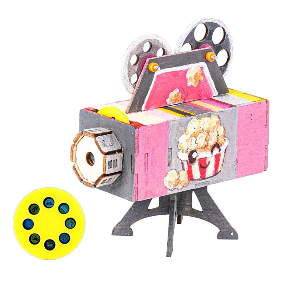 Projetor DIY de madeira Science Kit para crianças STEM Projetos B