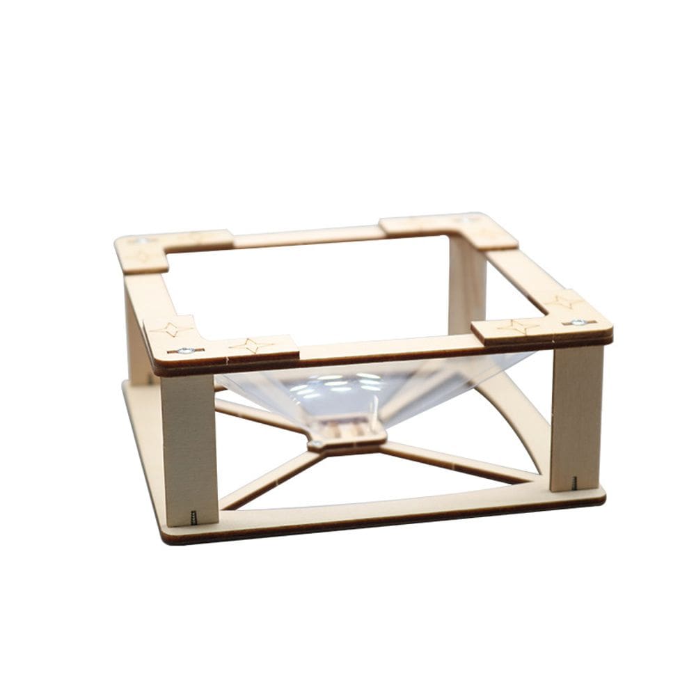 Experimentos científicos de projetor de holograma 3D de madeira para crianças