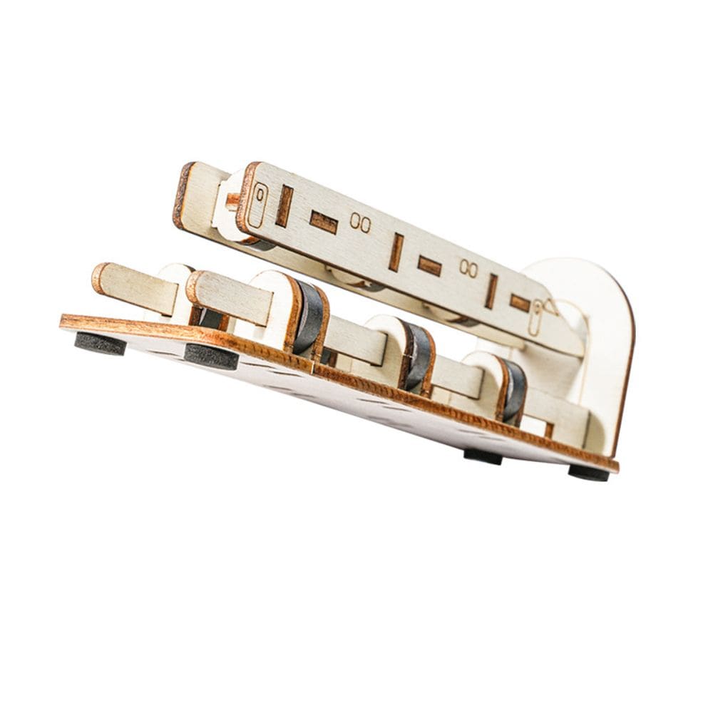 Trem de levitação magnética de experimentos científicos para crianças