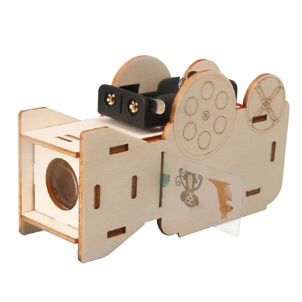 Kit DIY de projetor de experimentos científicos de madeira STEM Science K