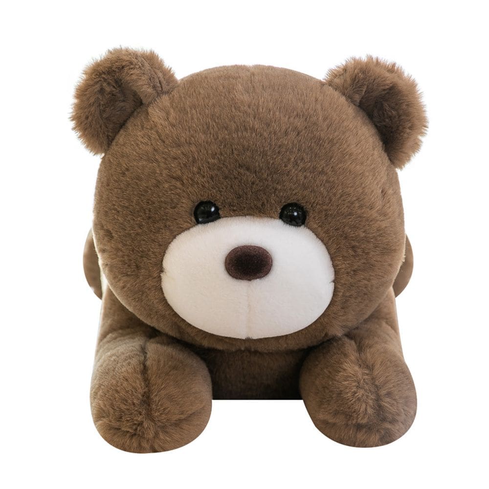 Boneca de brinquedo de pelúcia fofa com urso marrom de pelúcia de 40 cm