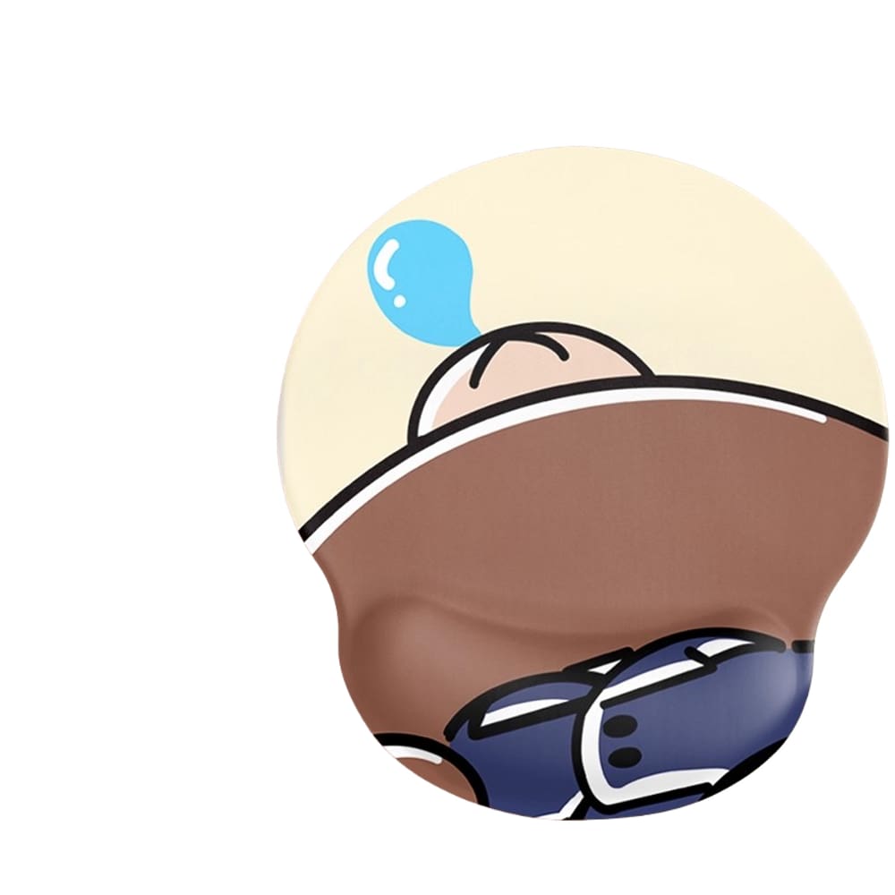 Pano de silicone para mouse com apoio de pulso 25x22x2,5cm