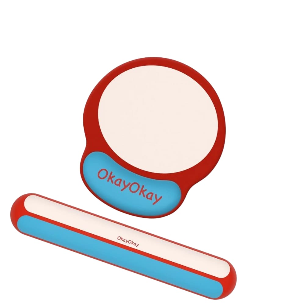 Conjunto de descanso de pulso para mouse e teclado com suporte de pulso