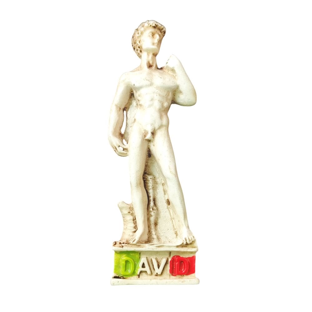 Imã de geladeira David Statue 3D Resin Florence Souvenir
