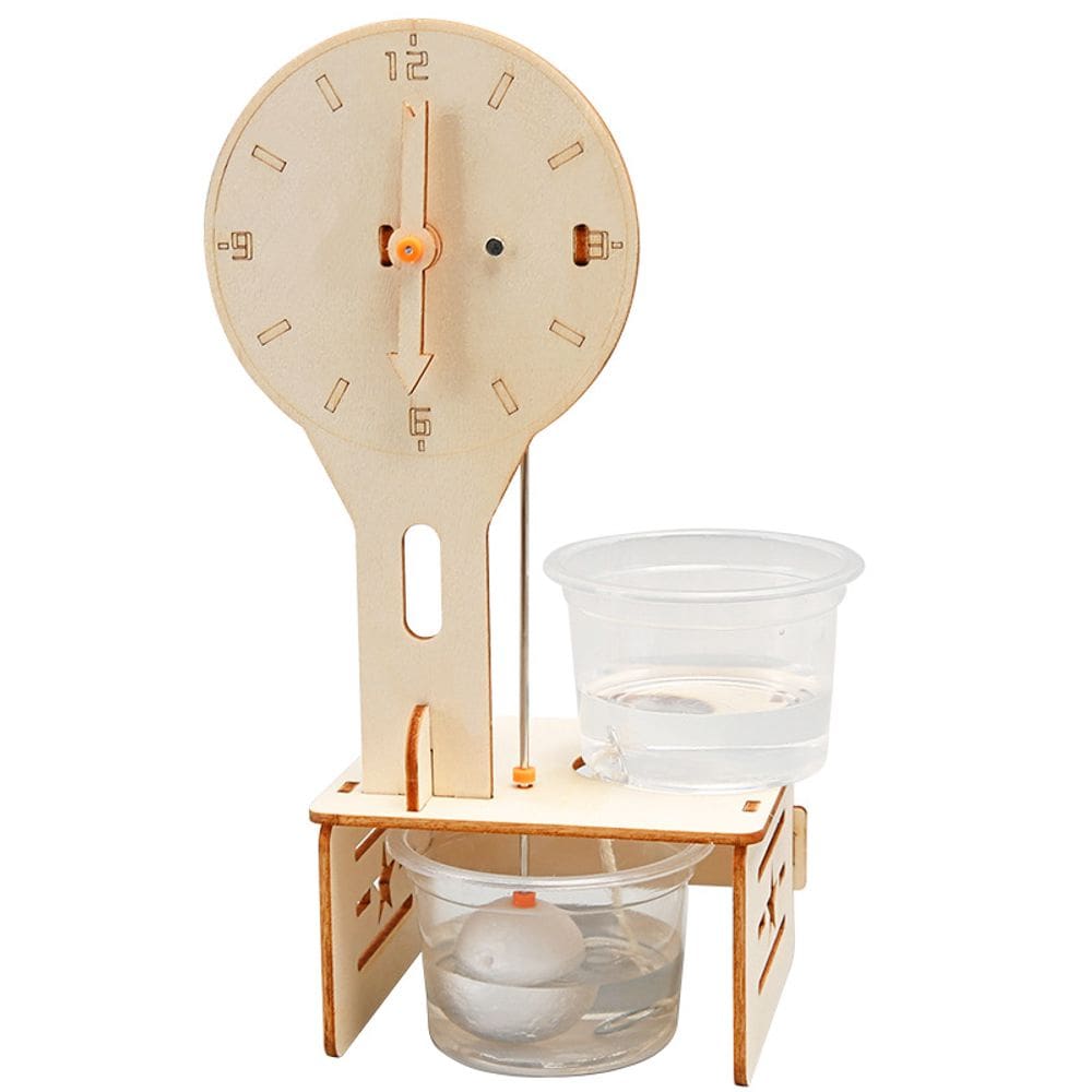 Kit de experimentos científicos STEM Wooden Water Drip Clock Kids
