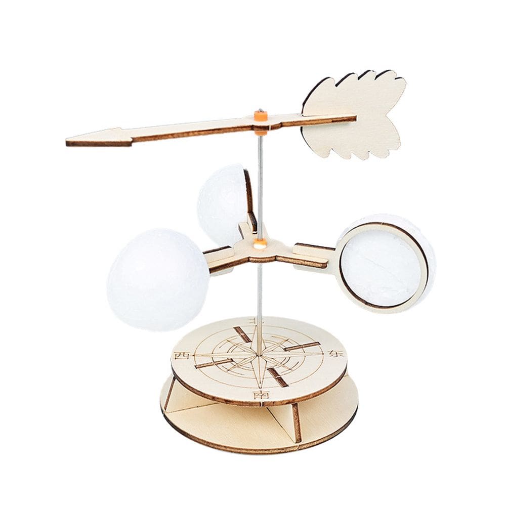 Kit de experimentos científicos: palheta de vento de madeira para crianças DIY STEM