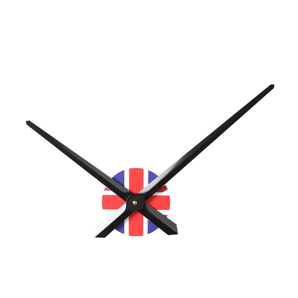 Relógio de parede Creative Union Jack 35 cm com ponteiros pretos de 14 cm