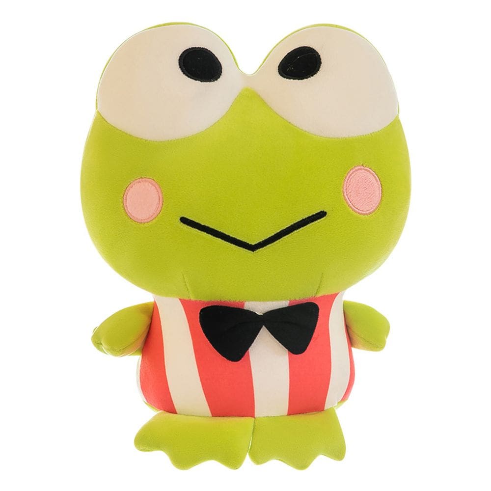 Boneca de pelúcia fofa de sapo de olhos grandes com gravata borboleta 40 cm - 550 g