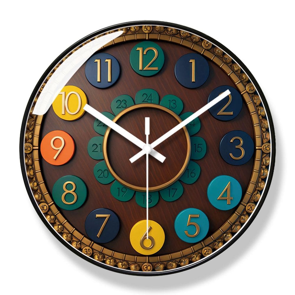 Relógio de parede Creative Artistic 30x30cm Silent Non-Ticking