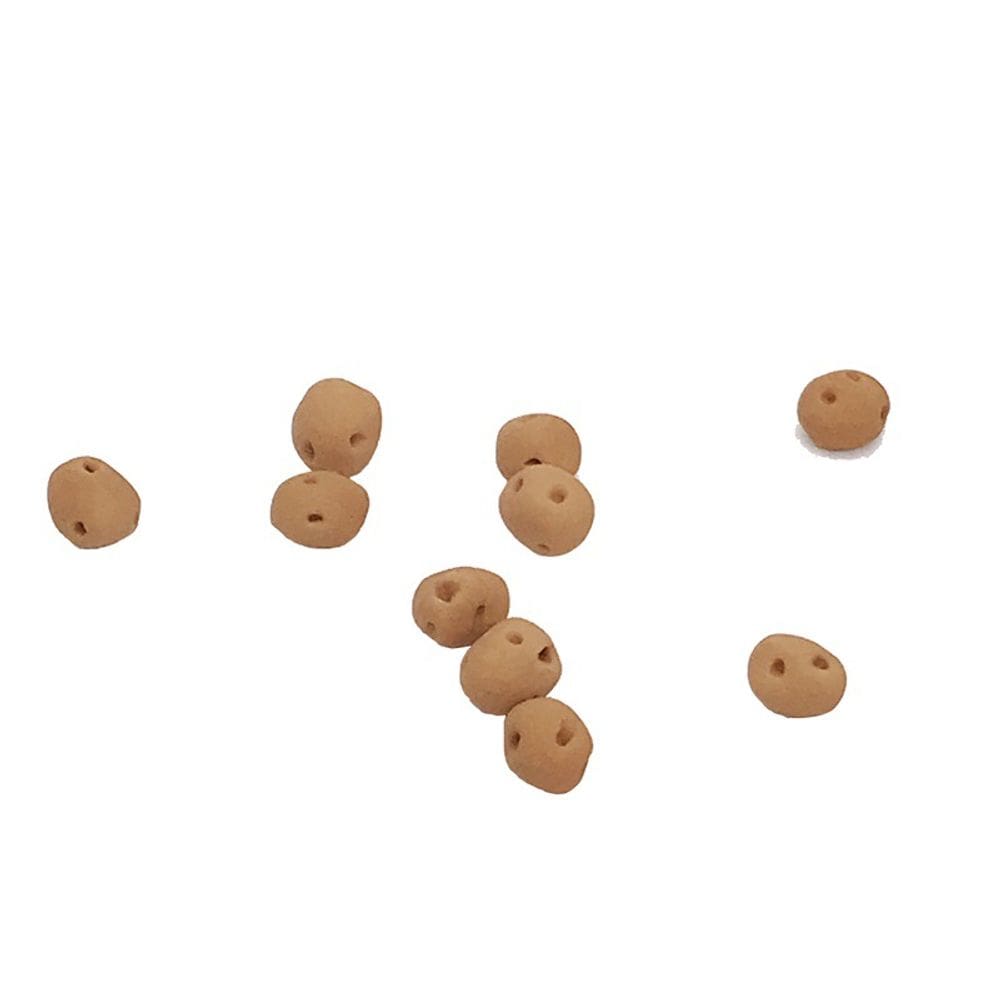 Mobiliário de casa de bonecas em miniatura, conjunto de 8 peças de batata para escala 1/12