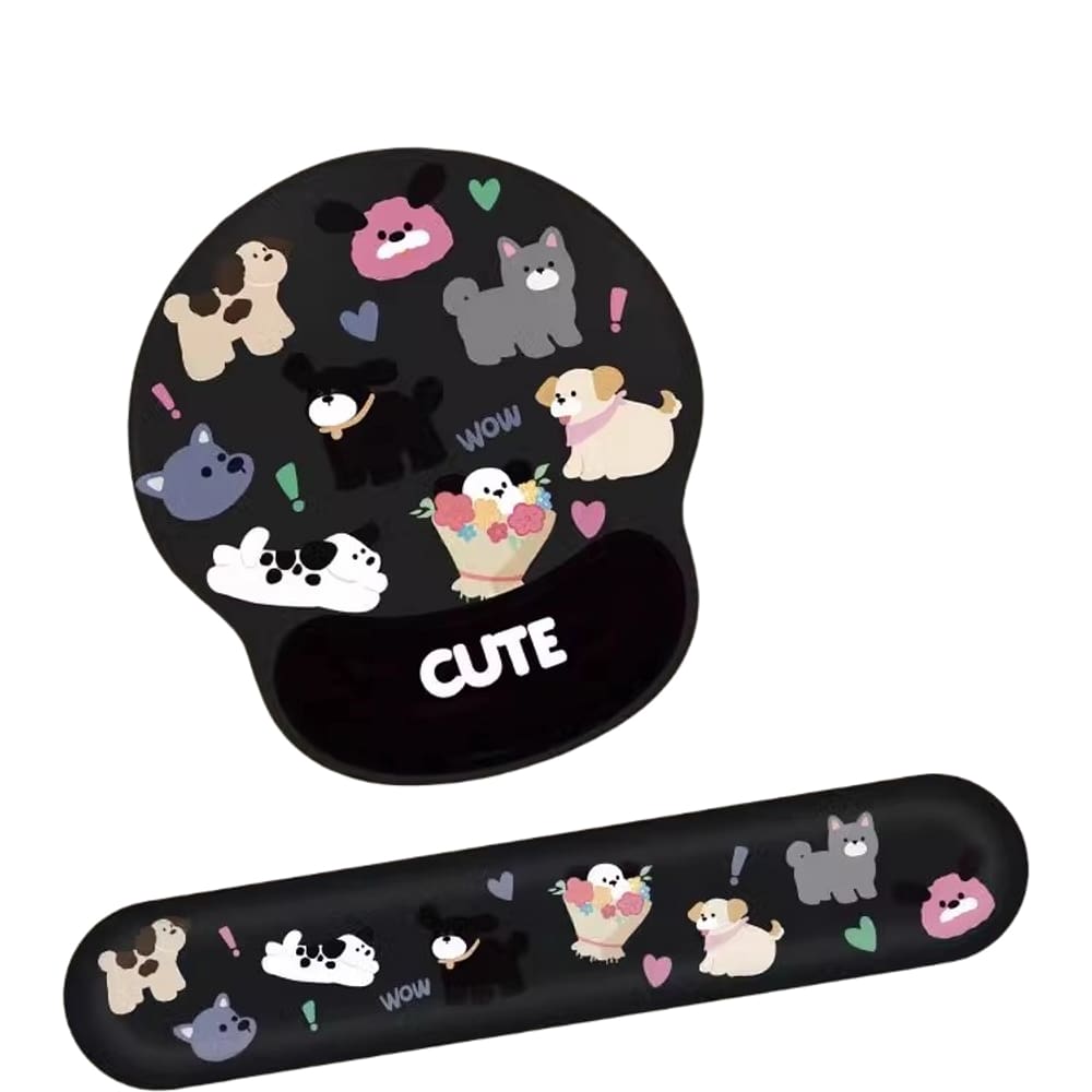 Conjunto de descanso de pulso para mouse e teclado com suporte de pulso