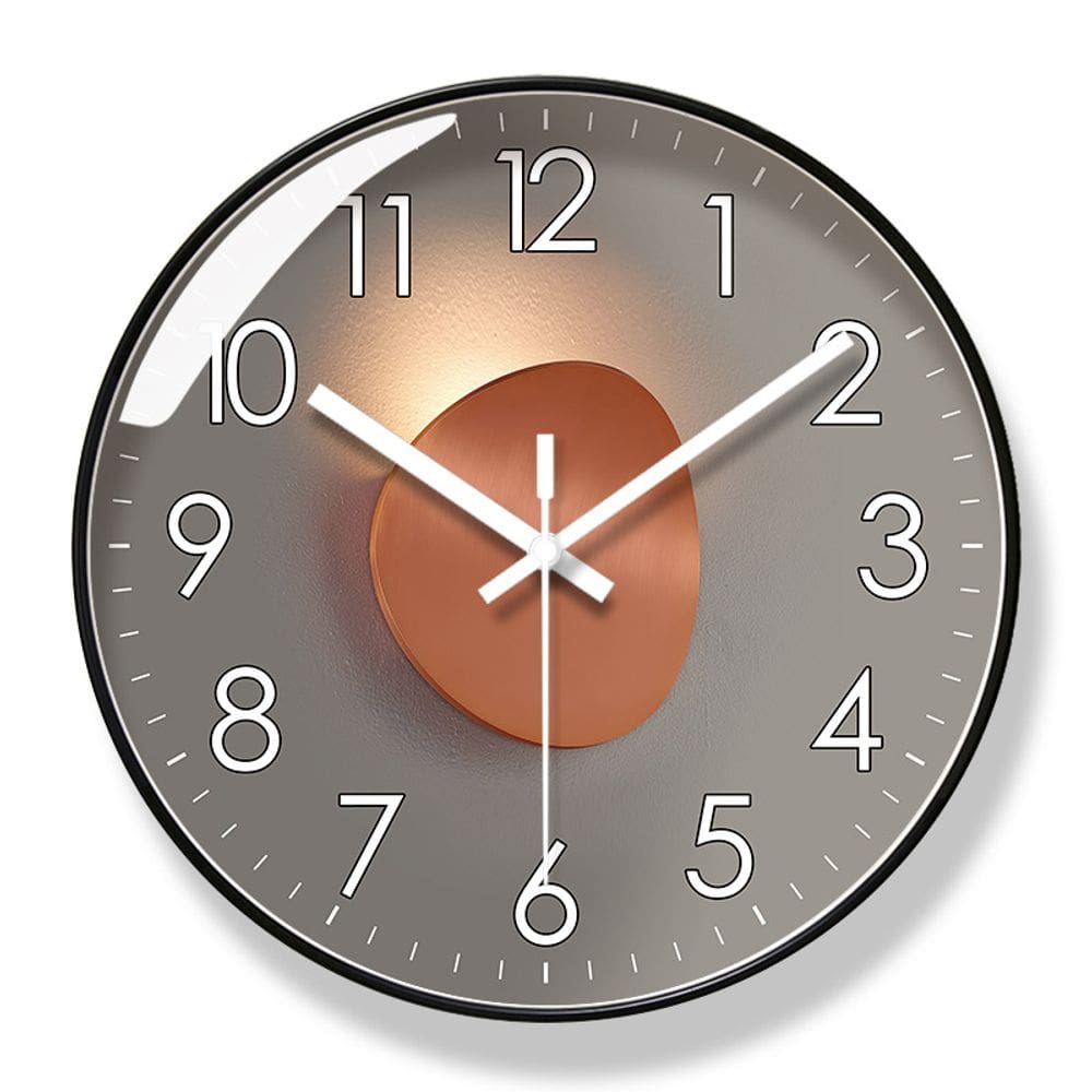 Relógio de parede moderno minimalista de 30 cm de quartzo antiaderente