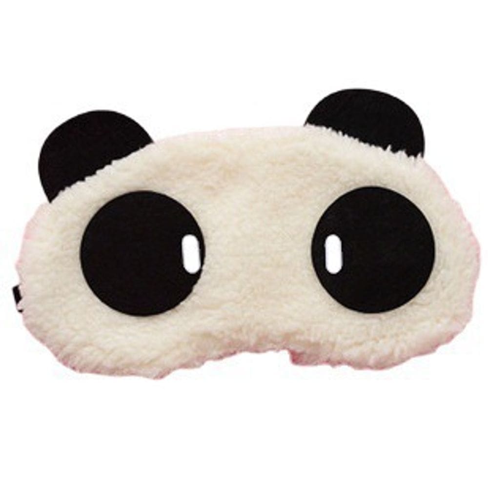 Máscara de dormir Cute Panda Plush Soft Cartoon Eye Mask