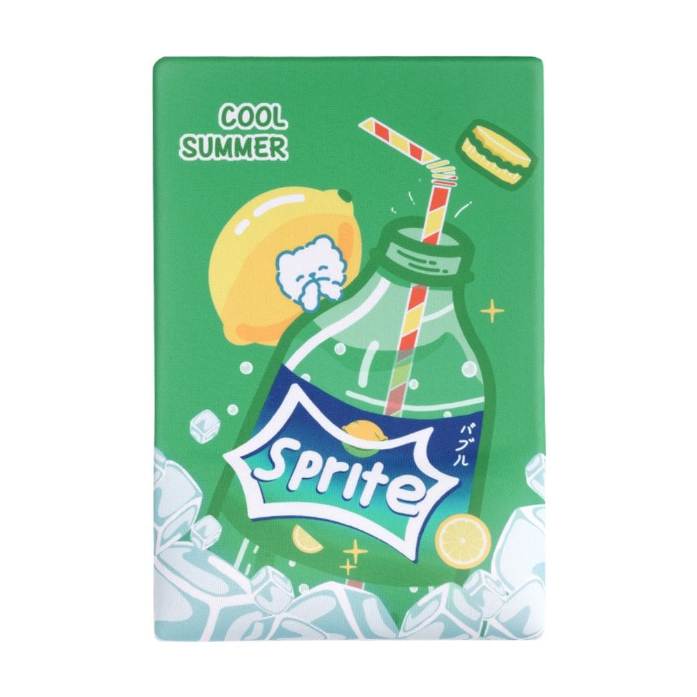 Mouse Pad Cute Lemon Soda com apoio de pulso 27x18cm de silicone