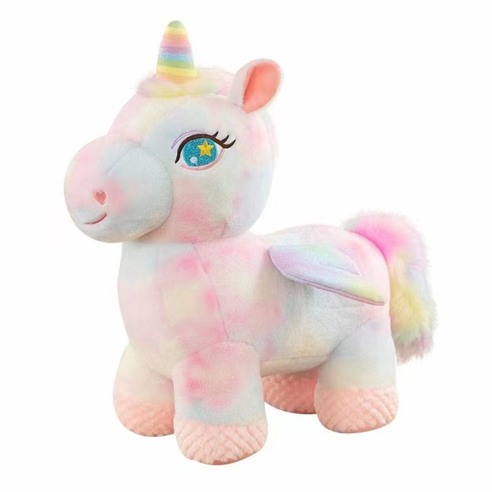 Boneca de pelúcia, unicórnio colorido, 75 cm, grande, recheado