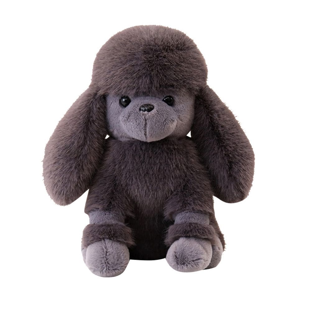 Boneca Poodle de brinquedo de pelúcia, fofa cachorrinho de pelúcia macia de 22 cm para crianças