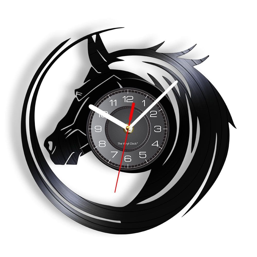 Relógio de parede Creative Horse Design 30 cm Silent Non-Ticking