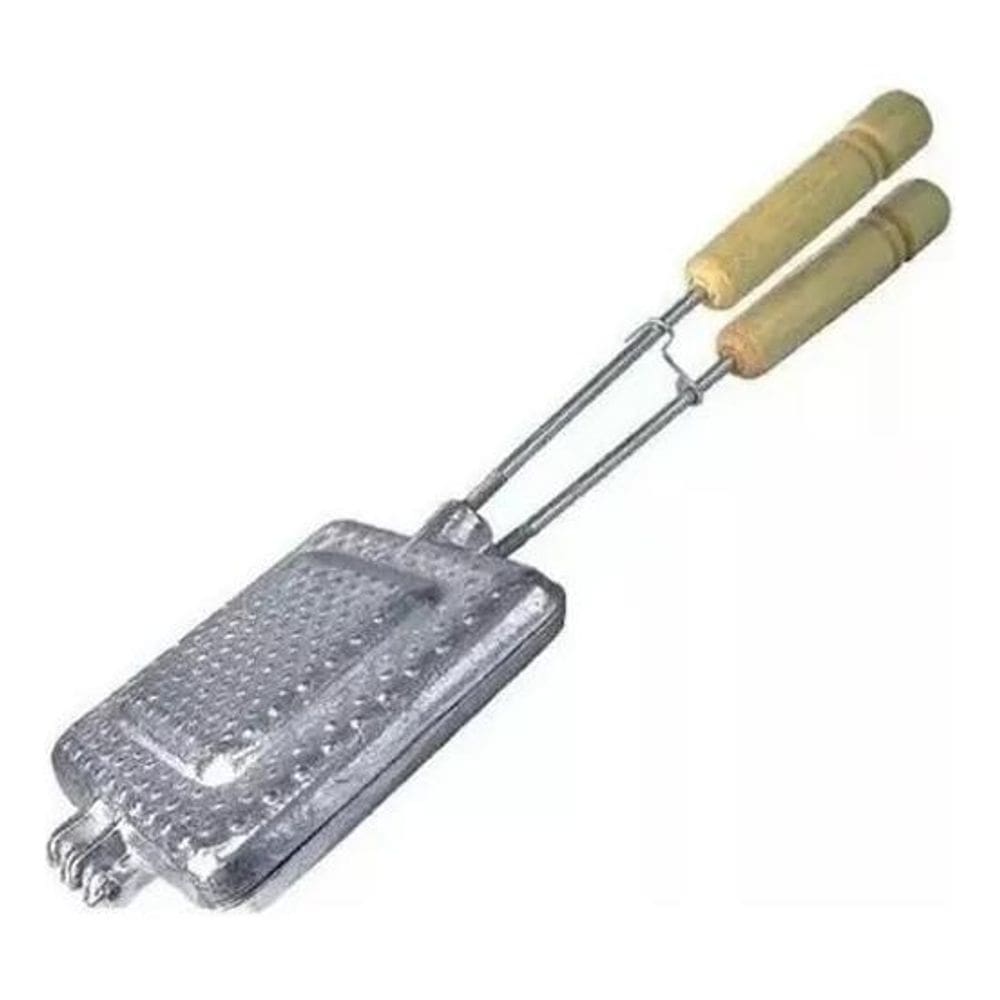 2X Sanduicheira Rápida De Fogão Forma Bauru Lanches Alumínio