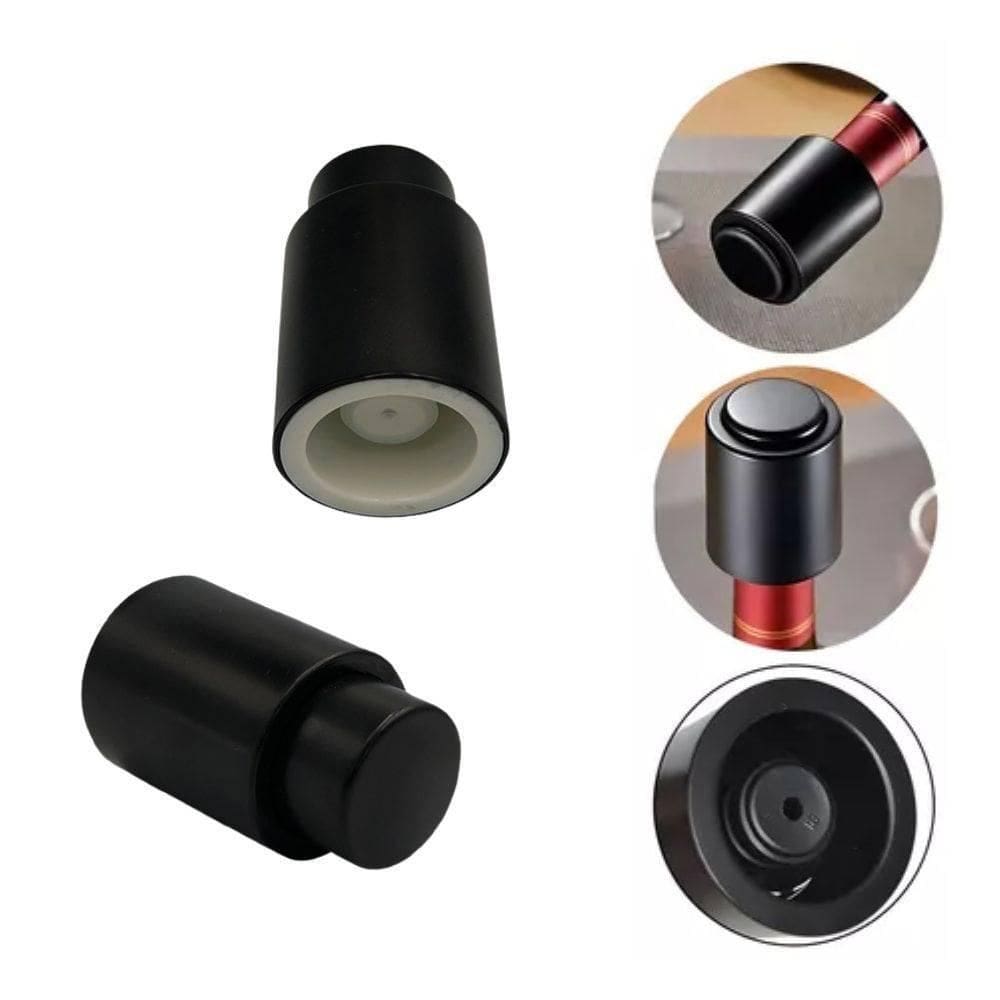 Tampa À Vácuo De Pressão Para Garrafa De Vinho E Champanhe