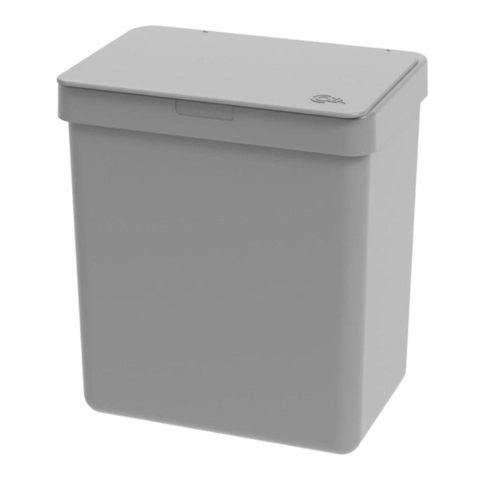 Lixeira Single Pia Cozinha Pequena Com Tampa 2,5L Cinza