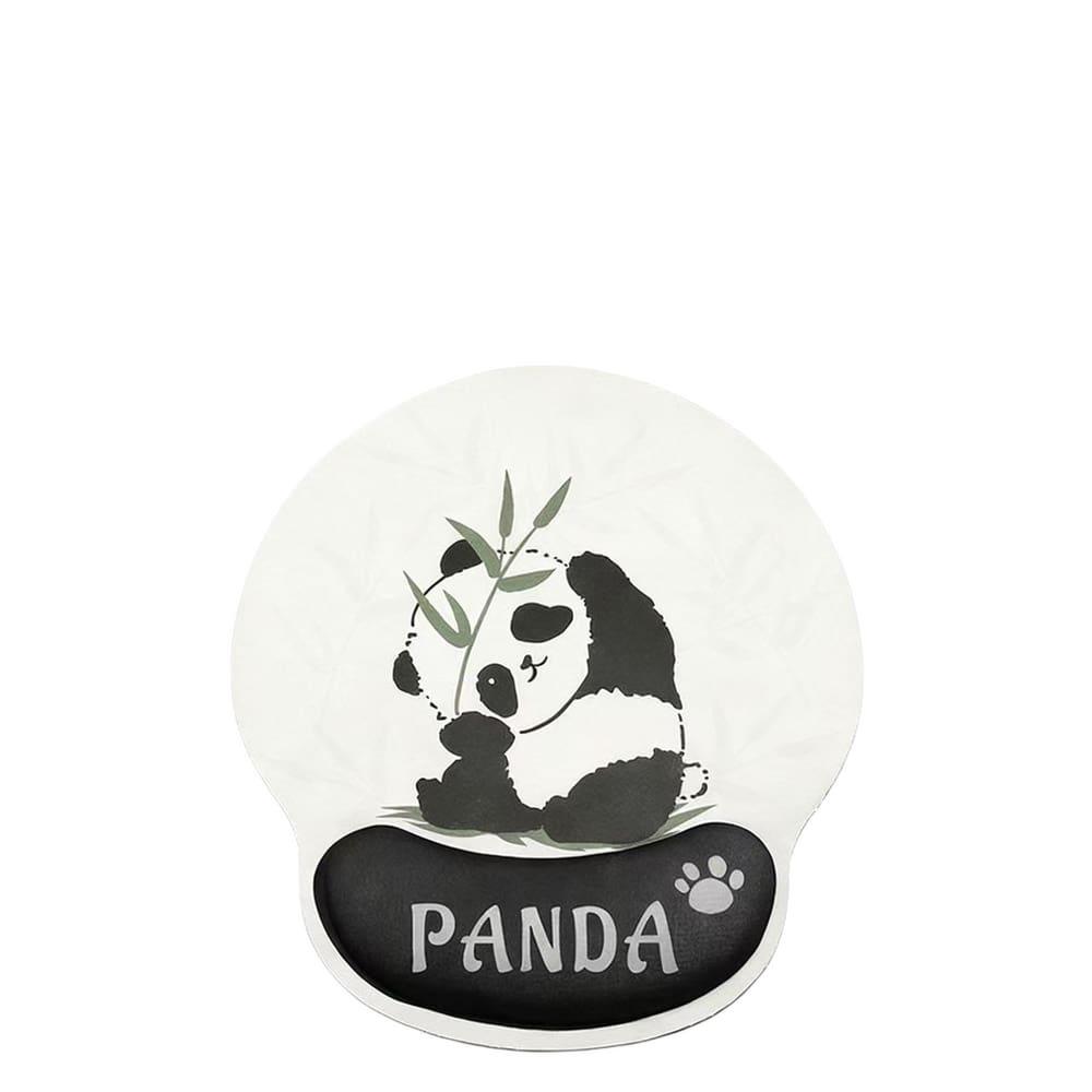 Mouse Pad Cute Panda Cartoon com apoio de pulso 23x25,3 cm