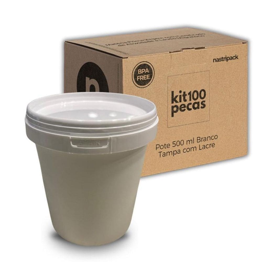 Pote Plástico Para Pedregulho - Kit Com 100 Pçs