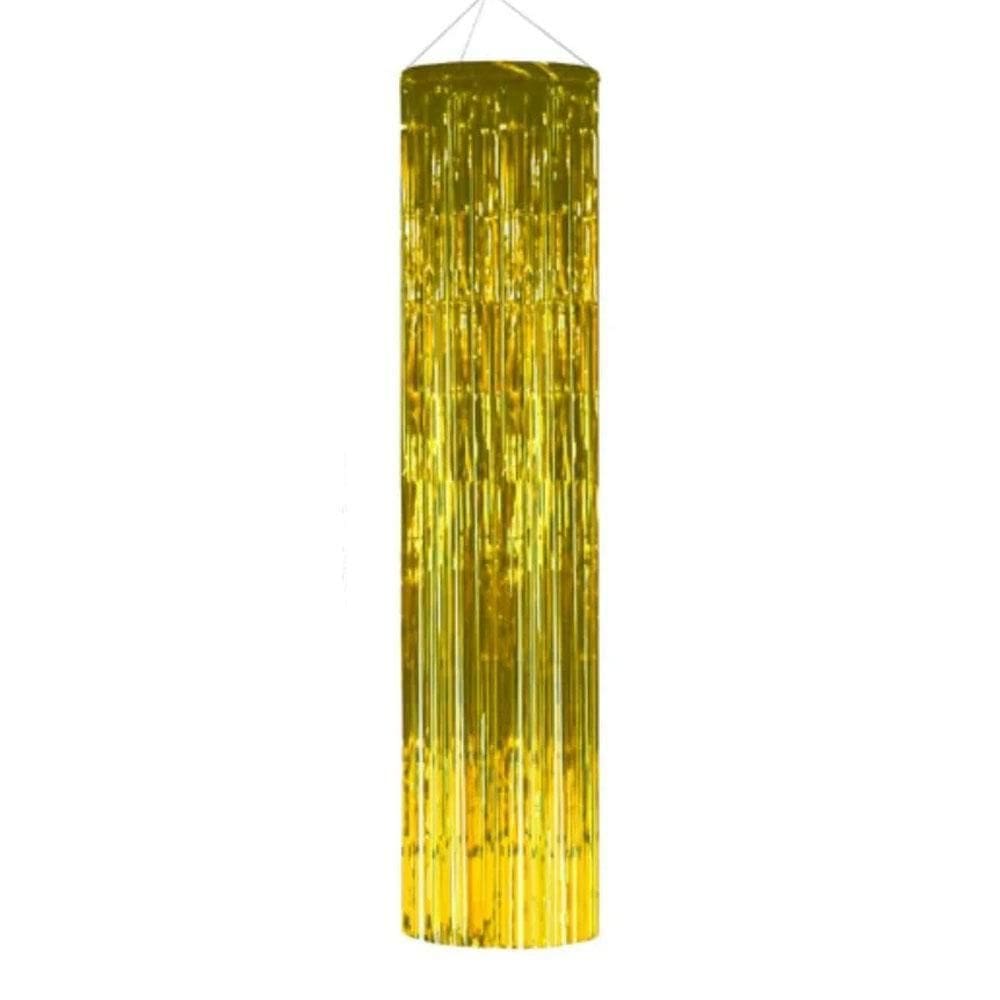 Lustre Metalizado 2 Metros Decorativo Festa Dourado Kriat