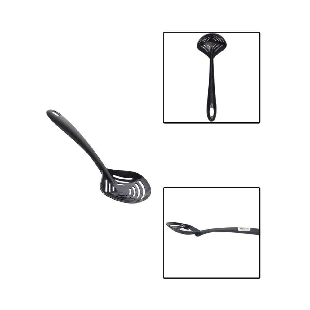 Escumadeira De Plastico Preta