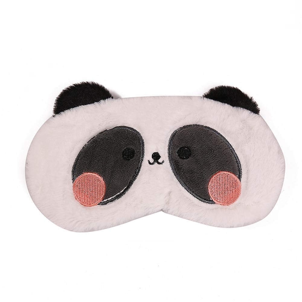 Máscara de dormir Cute Panda Plush para olhos de desenho animado para todas as idades