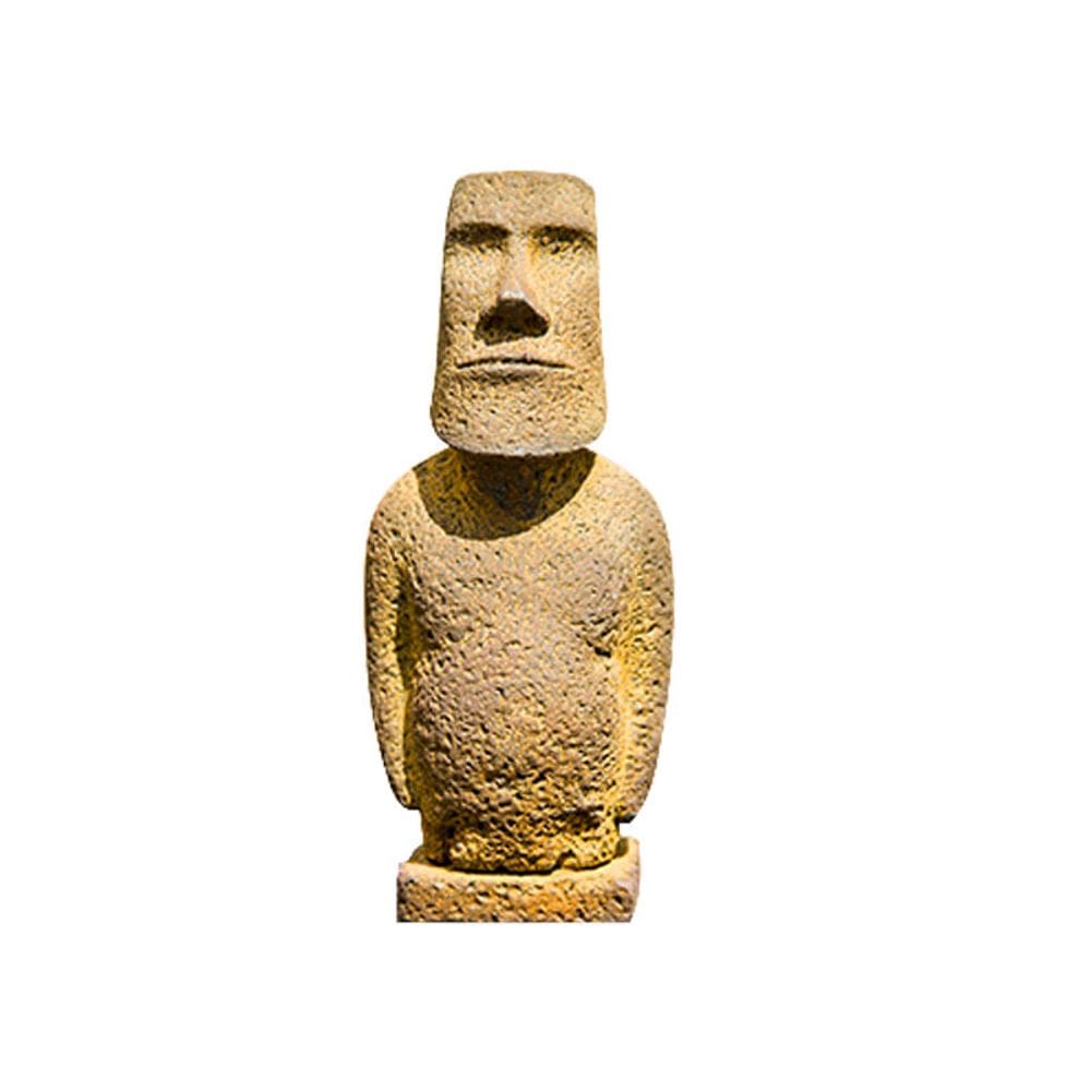 Escultura Nordic Easter Island Moai Head Resin 10cm