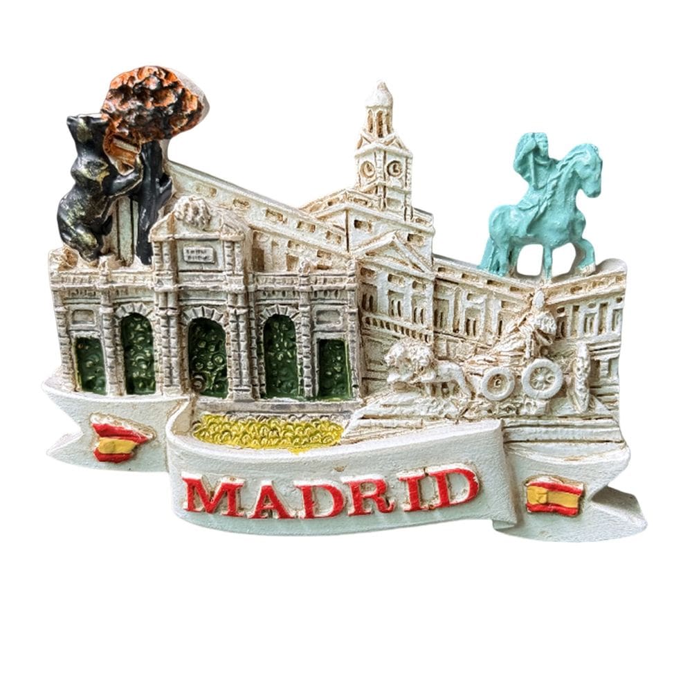 Imã de geladeira Madrid Cityscape 3D Resin Spain Souvenir