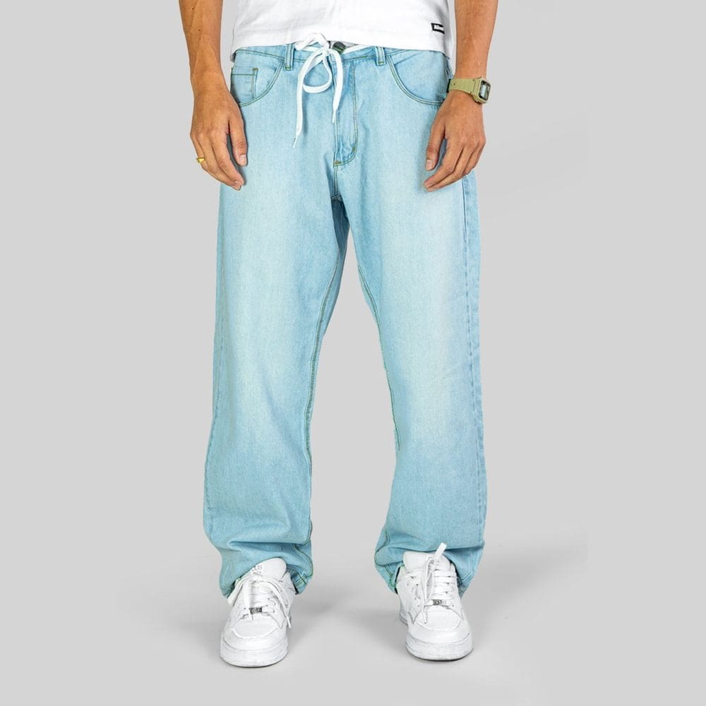 Calça Alive Jeans Semi Baggy Glass | Azul