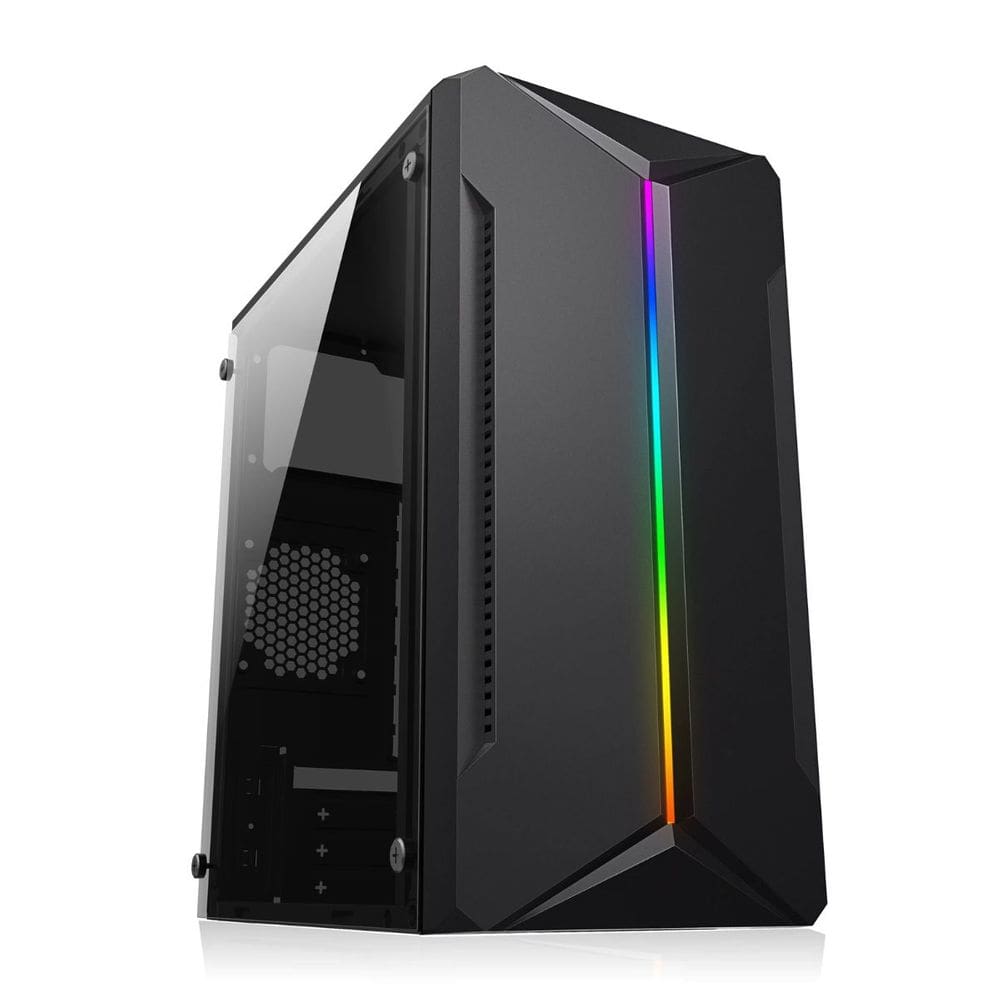 Gabinete Gamer Snaker RGB S/Fan S/Fonte Mini Tower M-ATX Preto - SK1715