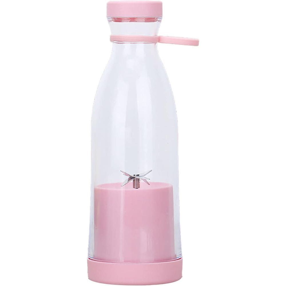 Copo de liquidificador portátil de smoothie USB recarregável rosa 350mL